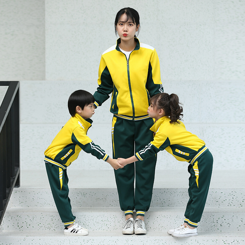 2018秋冬新款校服幼儿园中大童幼儿园园服南韩丝套装图片色