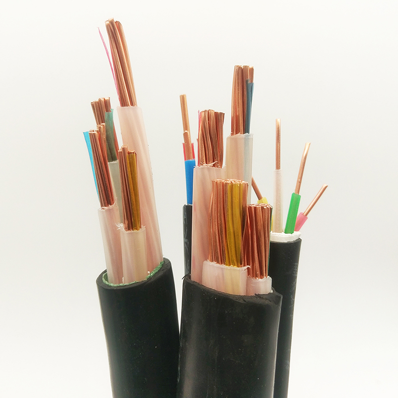 迎科 电线电缆 NH-YJY-1KV-3×95+2×50平方毫米 国标铜芯耐火阻燃电缆线(一米装)可定制