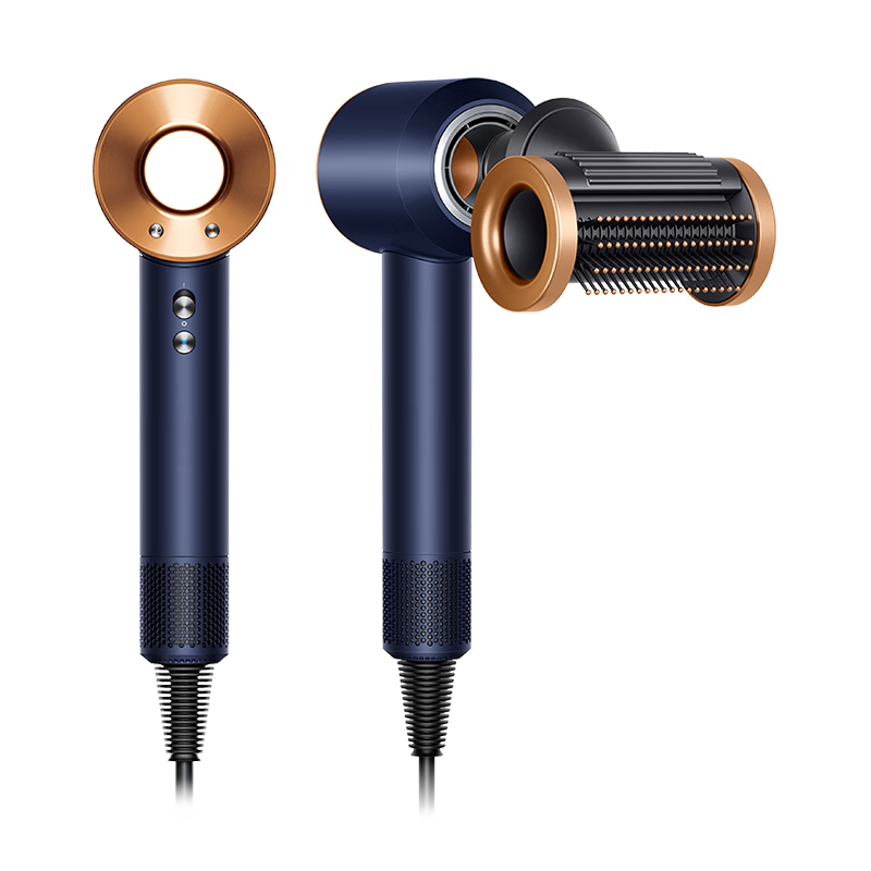 戴森(DYSON)自然护发 吹风机负离子护发HD15 藏青铜色