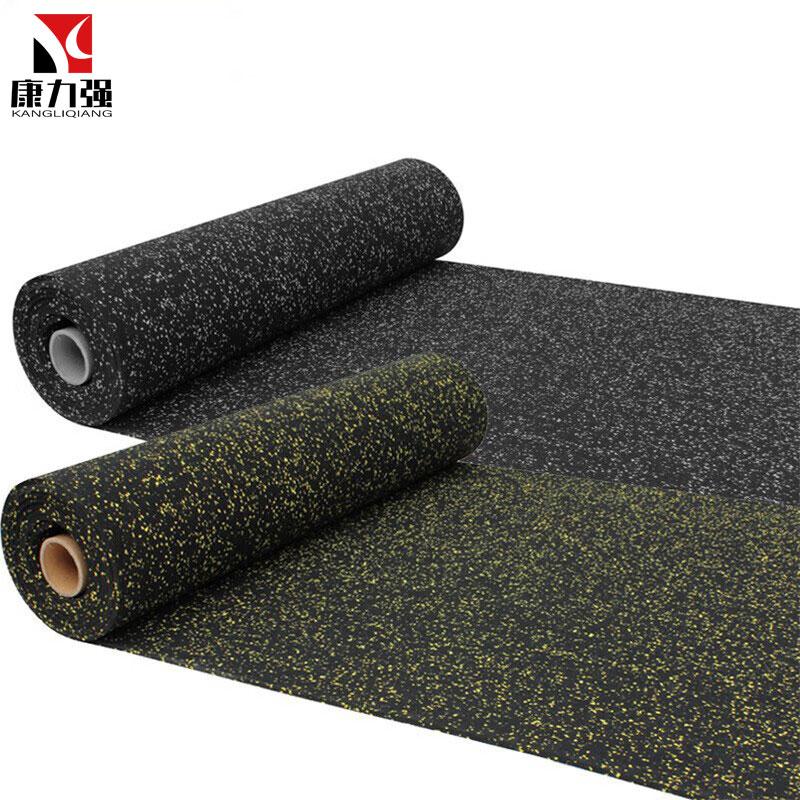 康力强健身房运动地垫地胶加厚橡胶卷材地板防滑缓冲减震地胶垫