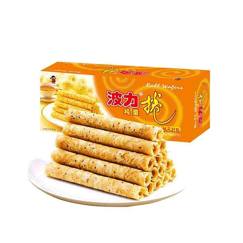 波力鸡蛋卷108g盒零食特产 蛋卷 饼干 糕点 休闲小零食