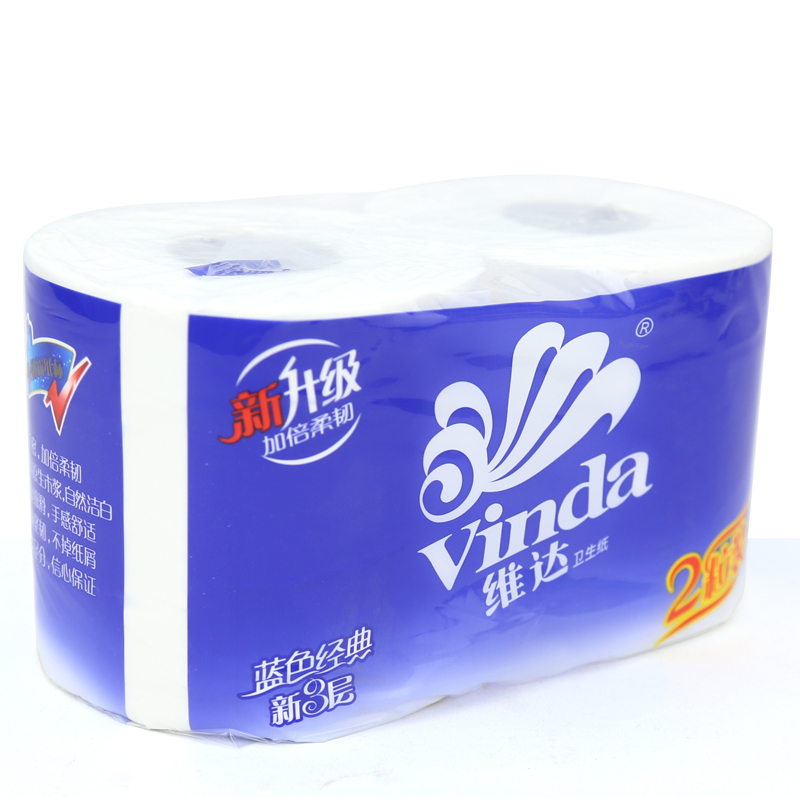 维达(Vinda) 3层蓝色经典卷纸 V4327 150g