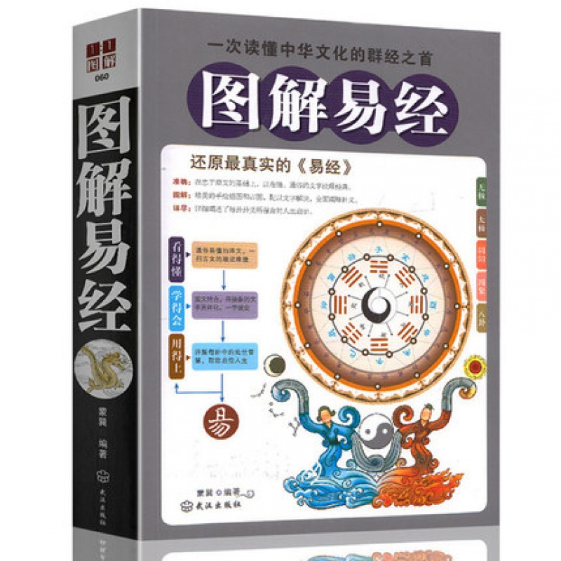 正版 图解易经+南怀瑾说易经 学五行书籍推背图周易全书正版国学书籍全套易经入门道德经算卦预测学中国哲学原版高清大图