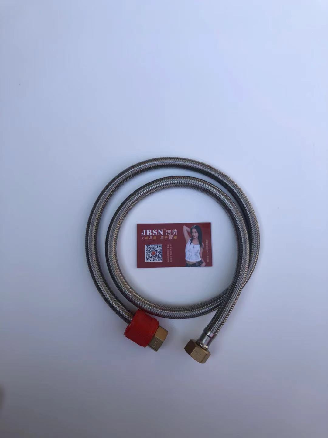 洁豹水暖304不锈钢防爆进水软管 JB304-120CM双头（单位：根）高清大图