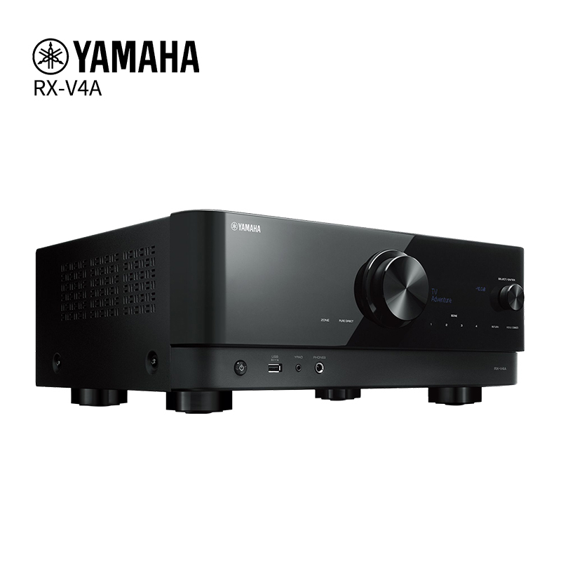 雅马哈(YAMAHA) RX-V4A 家用功放机5.2声道 蓝牙大功率 8K家庭影院AV放大器 黑色高清大图
