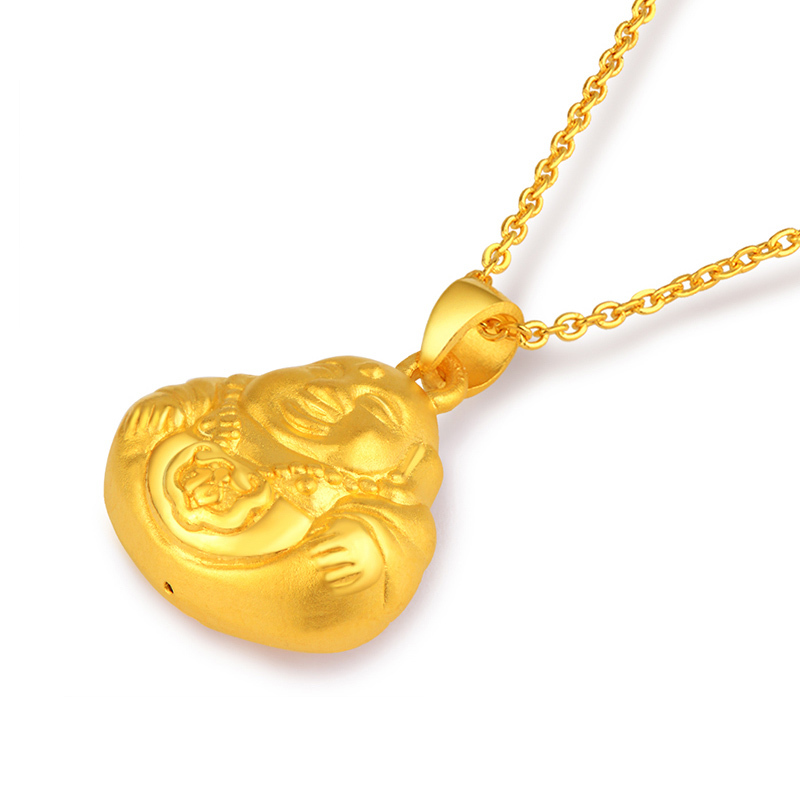 壹仟俩 黄金吊坠送礼通用足金999金吊坠佛公金项坠(不含链)情侣同款吊坠计价黄金饰品