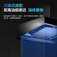 [零售云专供]老板24m³变频双腔油烟机抽油烟机单烟机吸油烟机欧式大吸力脱排油烟机自营免拆洗顶吸油烟机烟机61X2S