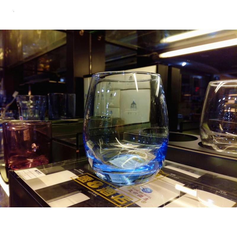 酒店玻璃漱口杯 酒店客房漱口杯 客栈漱口杯 创意刷牙杯 三维工匠 5个透明+5个冰蓝洗漱杯