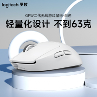 罗技(Logitech)G PRO 二代PRO X SUPERLIGHT无线游戏鼠标GPW狗屁王二代 双模轻量化 白色