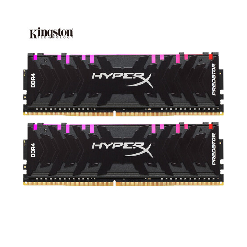 金士顿(Kingston)骇客神条 Predator系列 DDR4 2933 16G(8Gx2)套装 台式机内存 RGB灯条