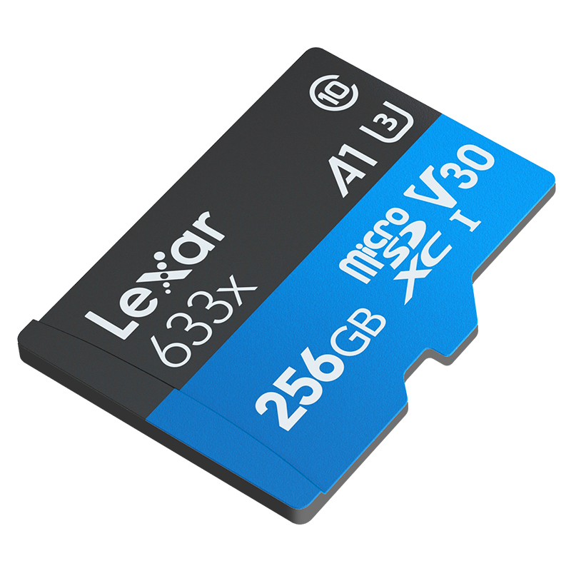 雷克沙(LEXAR) 256G 读速95MB/s TF卡 UHS-I V30 A1 U3 633x 高速存储卡