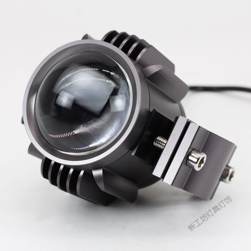 苏宁放心购 摩托车射灯20W带透镜LED外置大灯机动车聚光超亮改装铺路灯图片