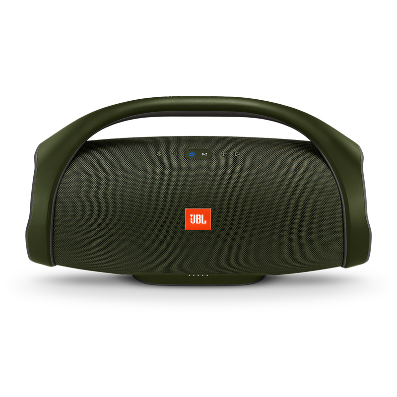 JBL BOOMBOX 音乐战神 便携式蓝牙音箱+低音炮 户外音箱 防水设计 Hifi音质 桌面音响 军绿色