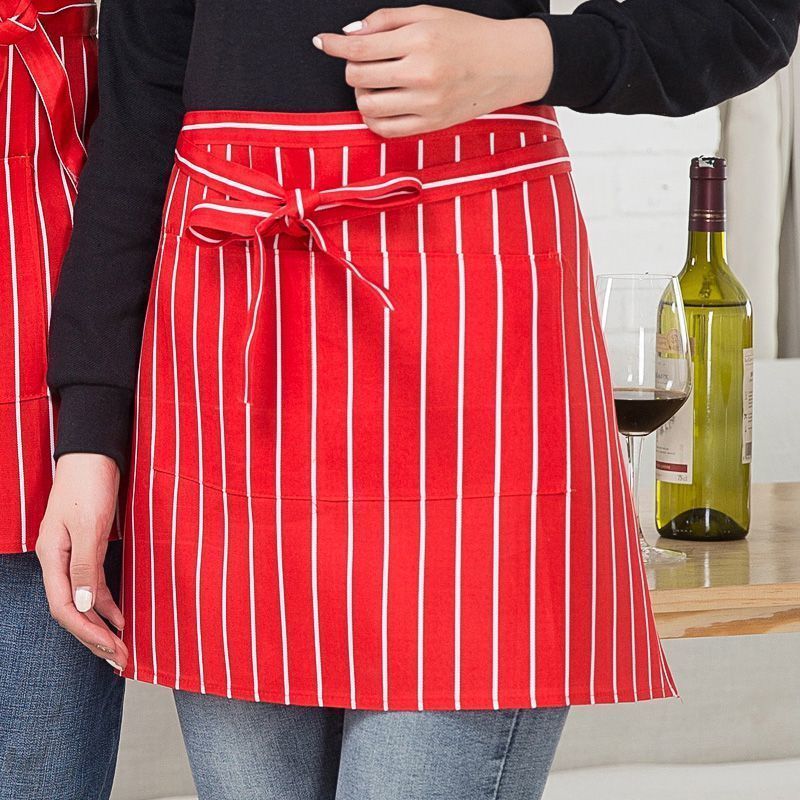 服务员男女半身短款工作小围裙酒店饭店西餐厅咖啡厅厨房厨师围裙咖啡