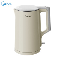 美的(Midea)电水壶1.7升304不锈钢双层隔热防烫SH17C188