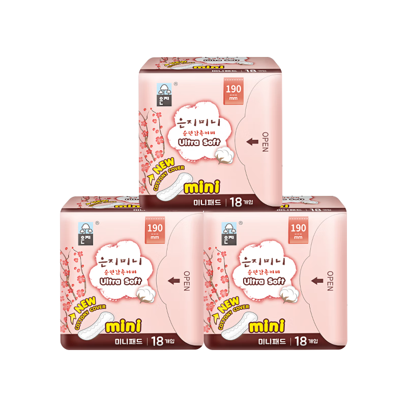 恩芝 迷你卫生巾(190mm/18P)*6包高清大图