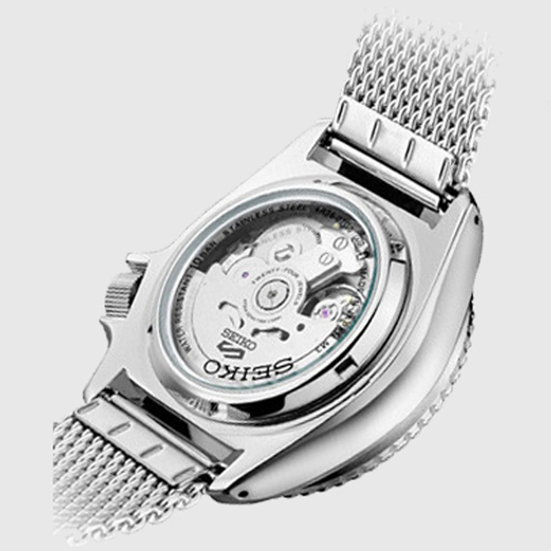 精工seiko手表新品新精工5号水鬼系列自动手动双日历日本机械表时尚