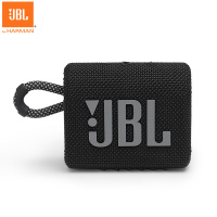 JBL GO3 音乐金砖三代 便携式蓝牙音箱 低音炮 户外音箱 迷你小音响 快速充电长续航 防水防尘设计 黑色