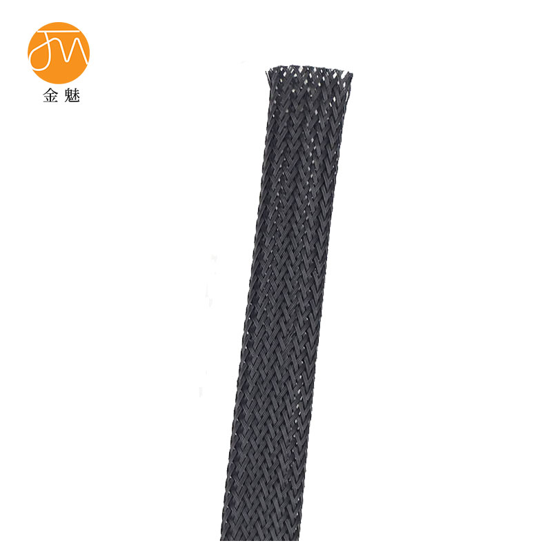 金魅 阻燃尼龙编织网管 扁宽20mm*200m长 卷高清大图
