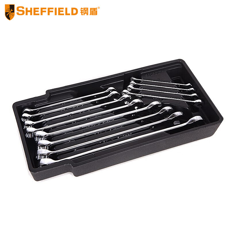 钢盾 SHEFFIELD S025027 12件套两用扳手组套[家用]高清大图