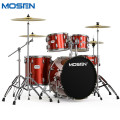 莫森(MOSEN)MS-130架子鼓 成年儿童爵士鼓考级专业演奏打击乐器鼓5鼓4镲 拉丝红
