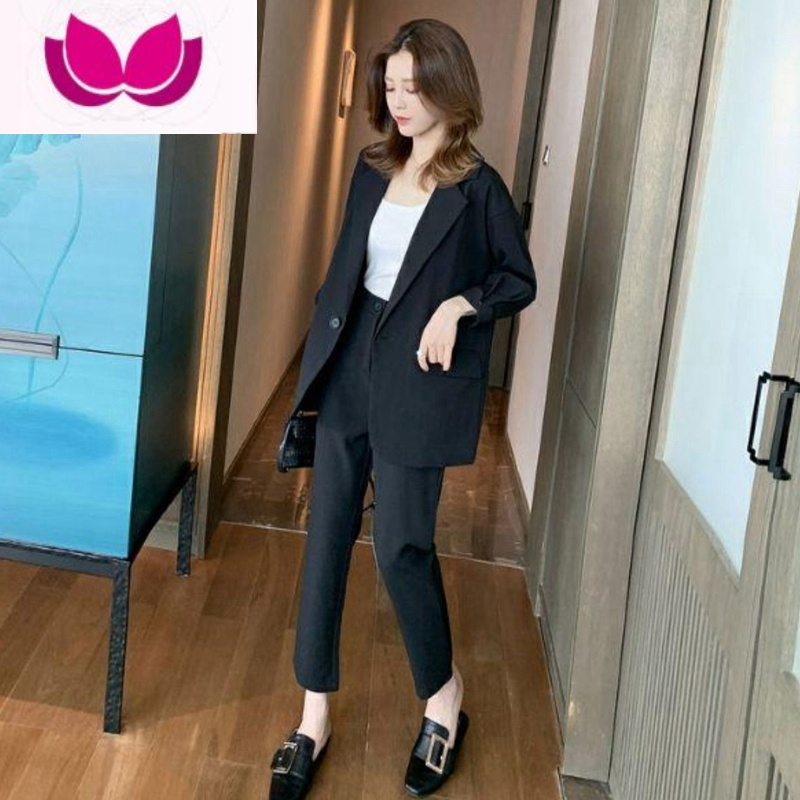 七斓休闲西装套装女高级感小个子西服韩版气质女范职业装套