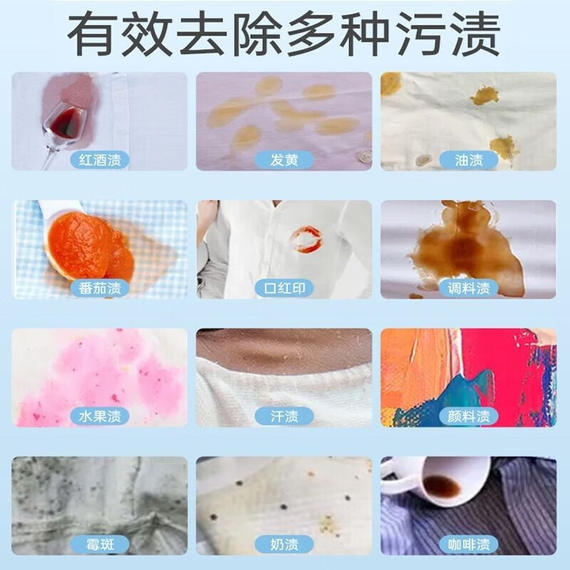 白猫全效去渍+亮白无磷洗衣粉500gC21109904高清大图