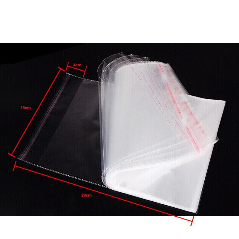 安赛瑞(SAFEWARE)透明自粘塑料袋(300个装)40×50cm 双面厚50μm YX