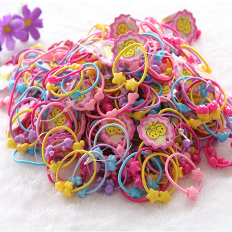 儿童发绳发圈可爱小女孩扎头发橡皮筋彩色头绳不伤发