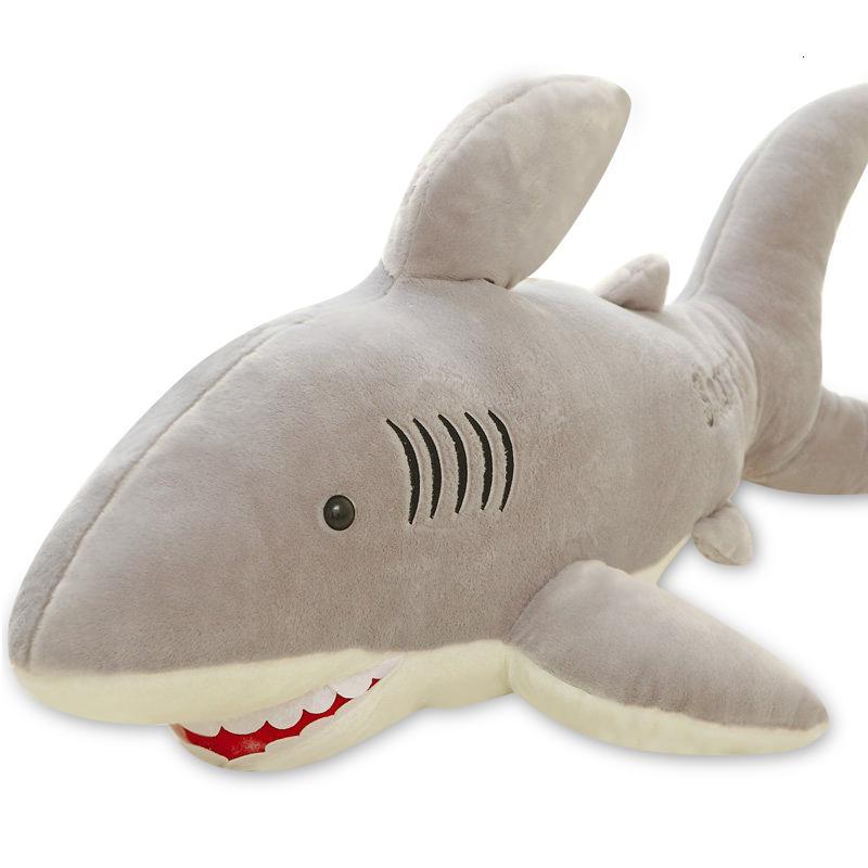 鲨鱼毛绒玩具可爱大号娃娃公仔床上抱着睡觉长条枕抱枕男生款玩偶