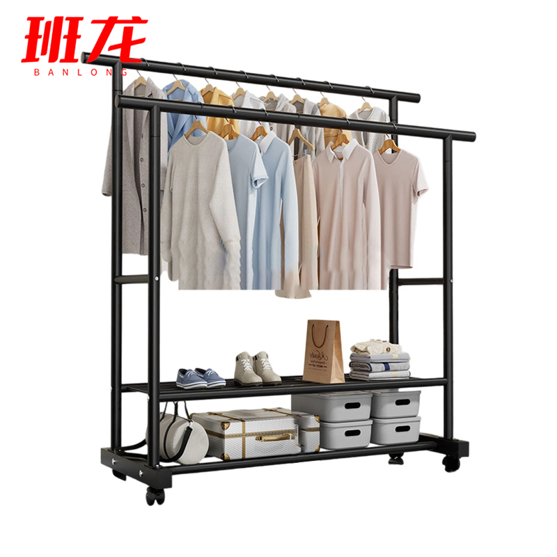 班龙晾衣架1.2m双层+滑轮个高清大图