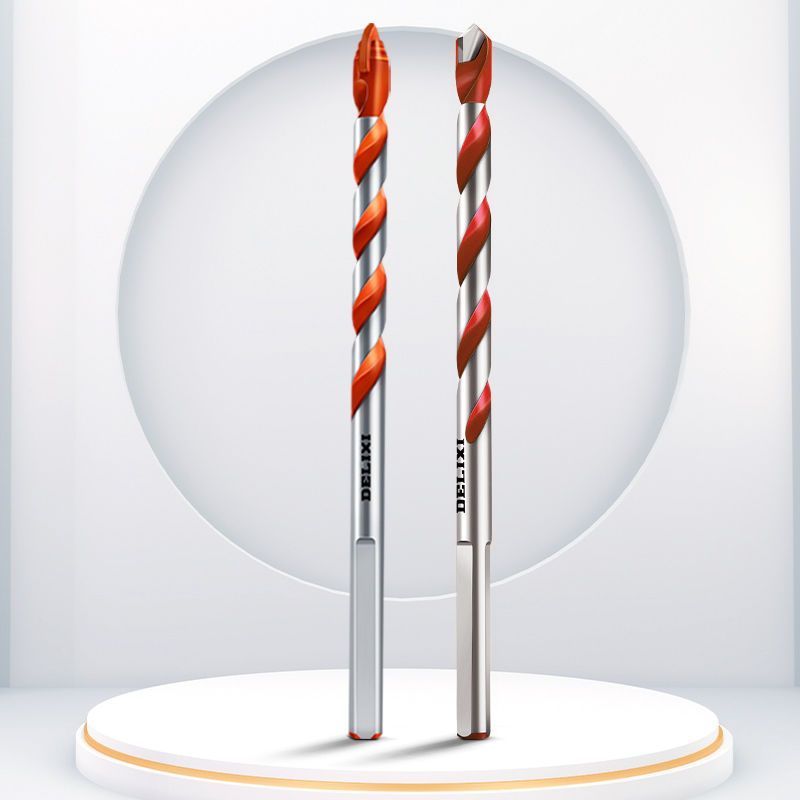 德力西混凝土霸王钻头瓷砖水泥墙壁木工手电钻打孔钻孔钻铁万能钻