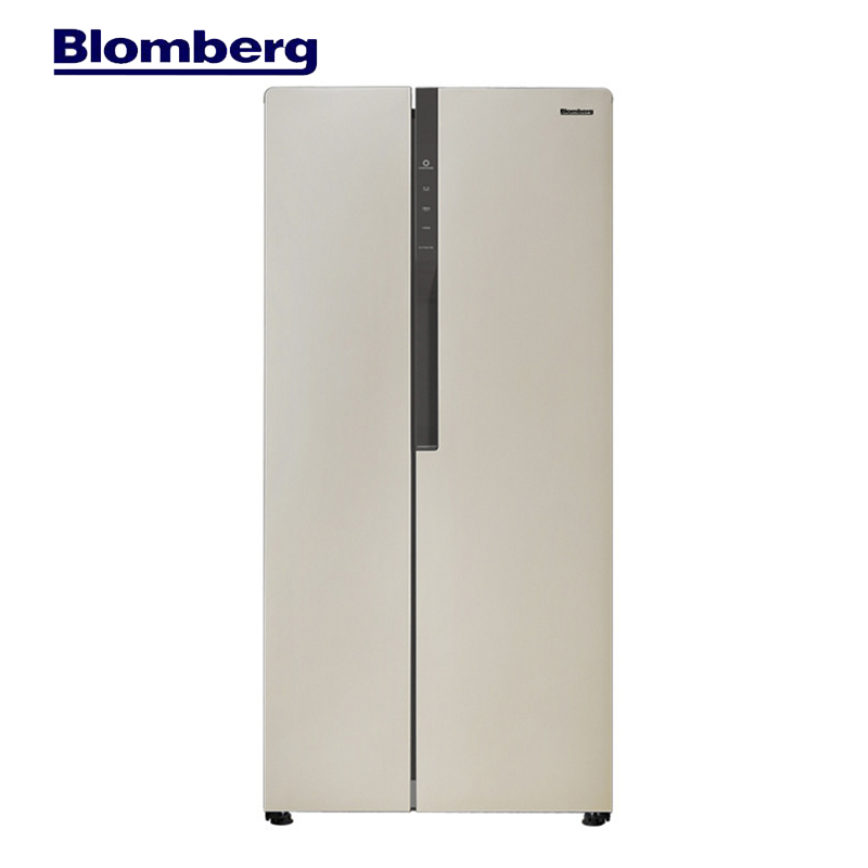 博伦博格/Blomberg KWD436YVA 436升电脑风冷变频时尚纤薄家用节能对开门电冰箱（金色）