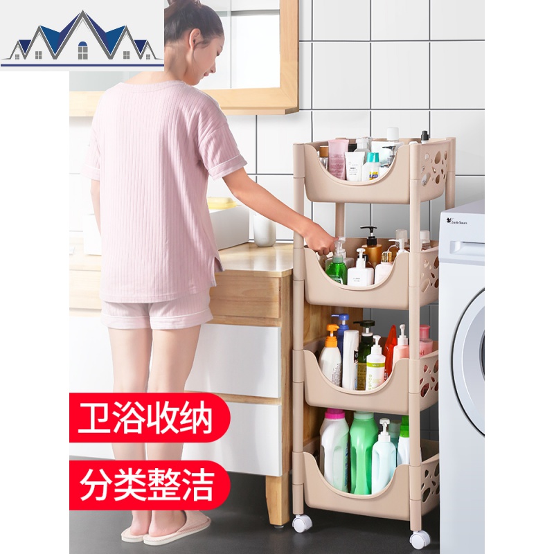 厨房置物架落地多层收纳架子蔬菜用品用具小百货筐卧室 三维工匠高清大图