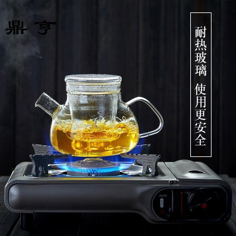 鼎亨香港 加厚玻璃壶过滤耐高温泡花茶壶茶具电陶炉煮茶器透明