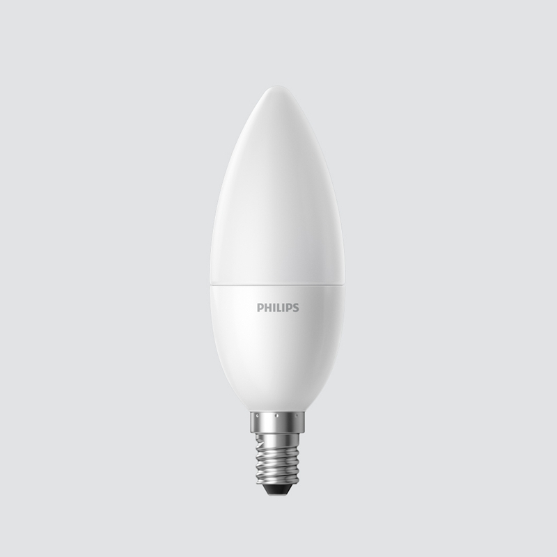 飞利浦(PHILIPS)e14LED亮度可调节能照明家用智能蜡烛灯泡智能家居小爱语音米家APP5只装