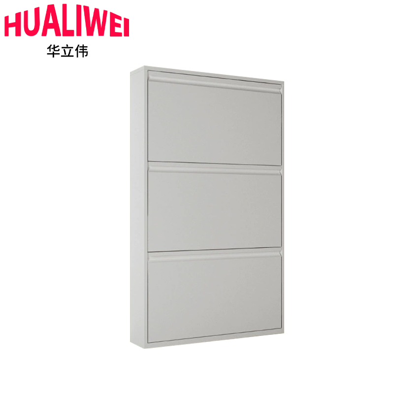 华立伟白色鞋柜 三层 个高清大图