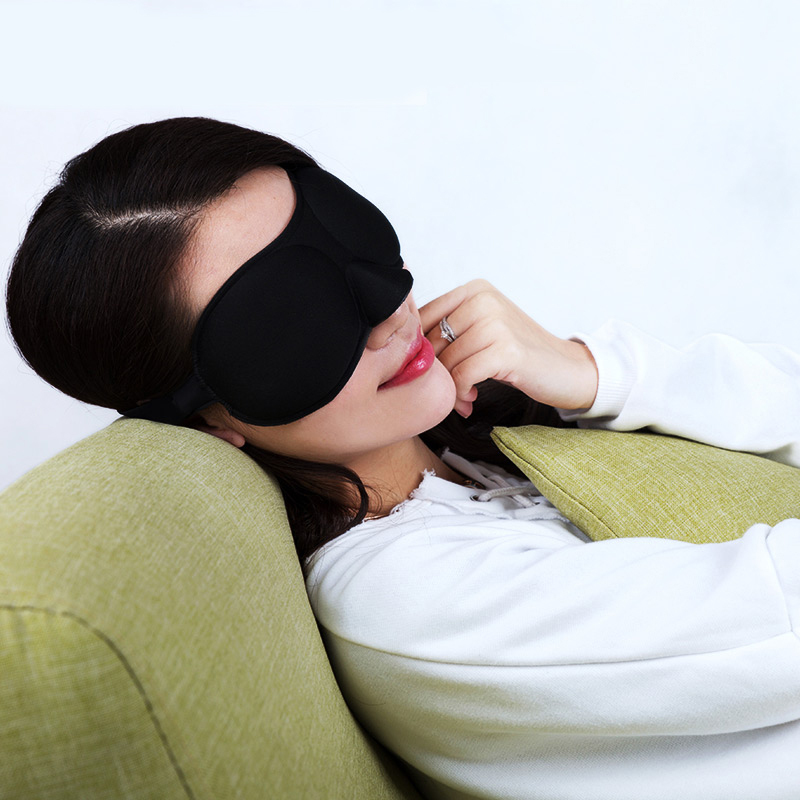 腾宝益热敷眼罩睡眠遮光按摩眼罩 缓解眼疲劳去黑眼圈眼部保健远红外护眼usb电加热睡眠眼罩男女黑色商务款+充电宝