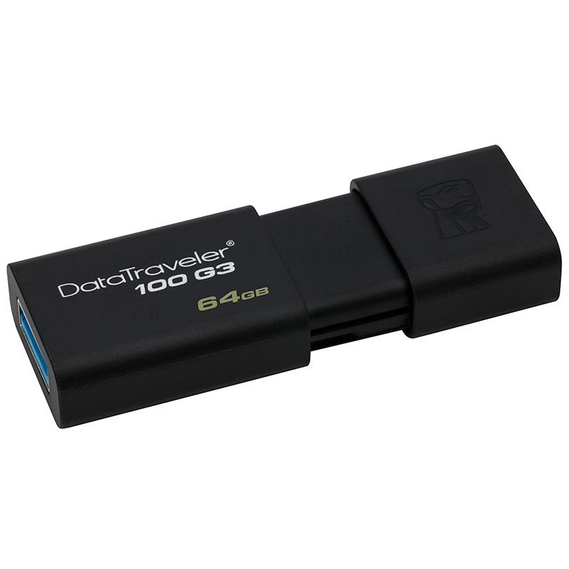 金士顿 64GB USB3.0 U盘 DT100G3 黑色 2个装