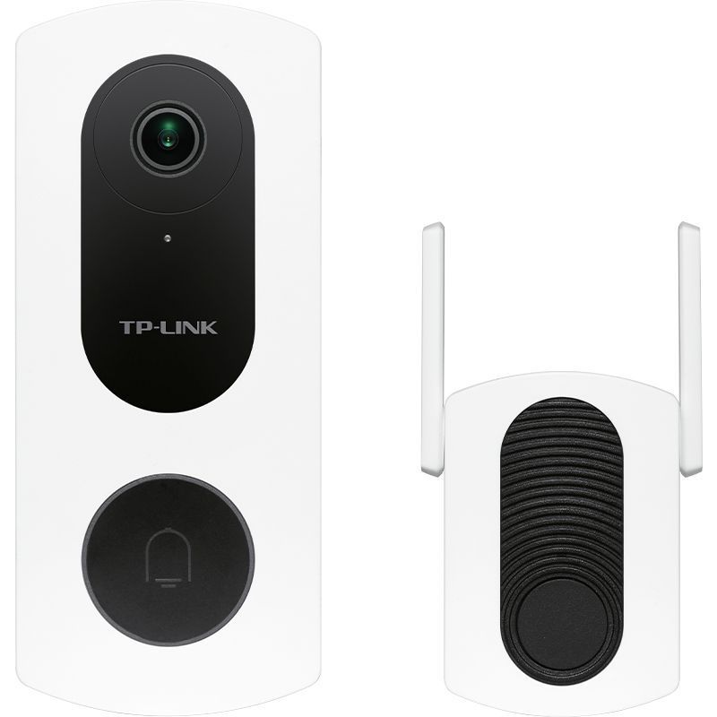 TP-LINK 可视门铃摄像头家用智能监控视频电子猫眼无线wifi访客识别视频通话超清夜视DB53E充电版128G内存卡