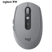 罗技(Logitech)M590 无线连接 蓝牙鼠标 办公鼠标 静音鼠标 优联 带无线2.4G接收器 砂岩灰