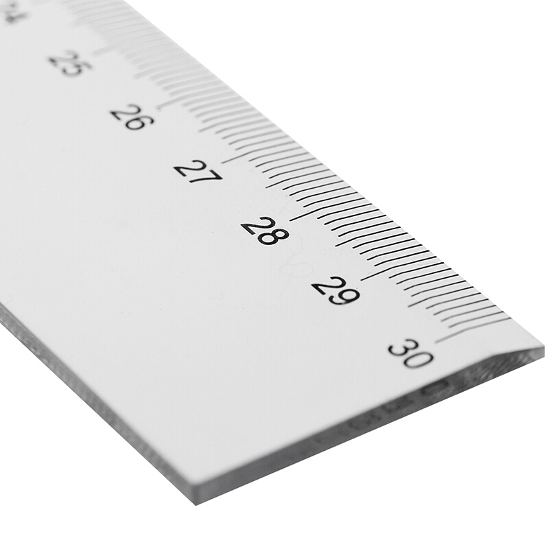 得力8463不锈钢直尺 30cm