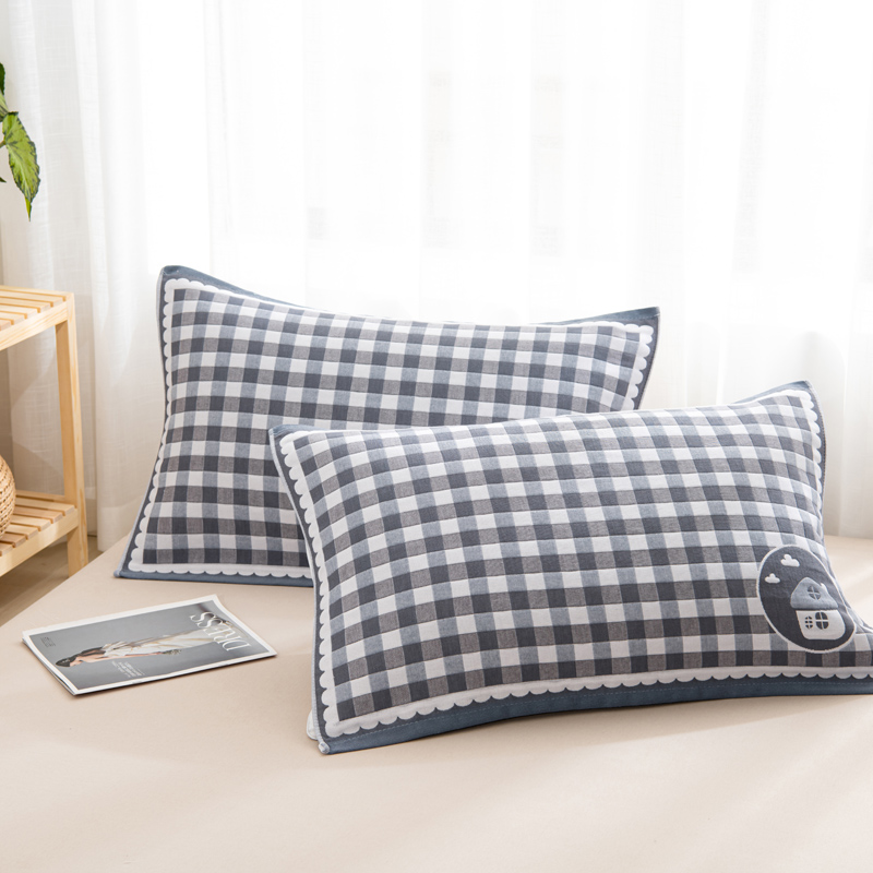 浩博时代 六层纱布枕巾 52*78CM 条高清大图