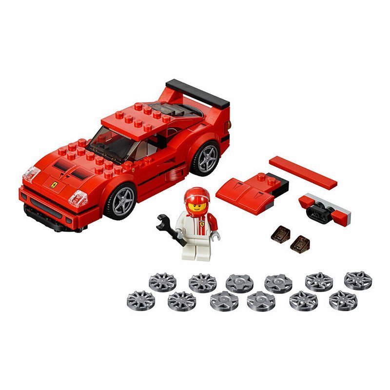LEGO乐高超级赛车系列75890法拉利F40198颗粒7岁以上玩具