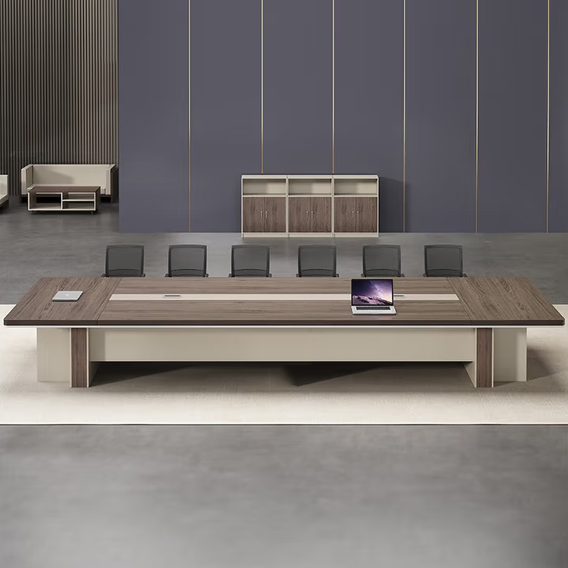 帝德龙会议台会议长条桌培训接待洽谈桌HZ7 2400*1200*750mm高清大图