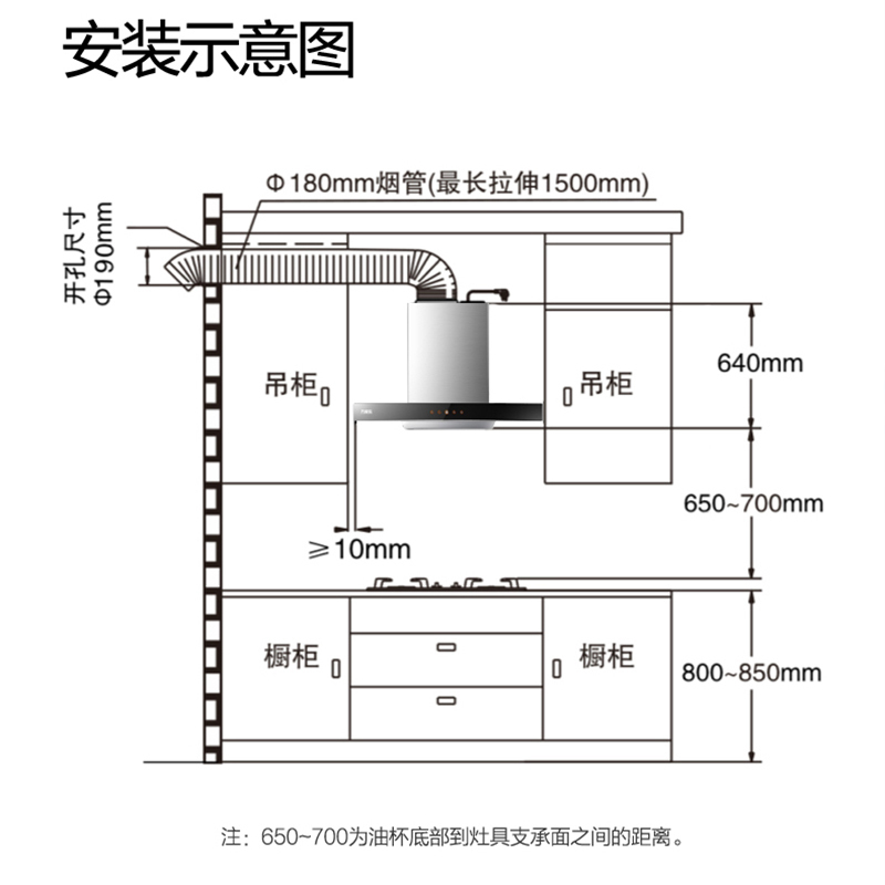 万家乐 油烟机吸抽单油烟机 20立方大吸力大风力量家用壁挂顶吸欧式吸油烟机一级能效 CXW-300-AT411