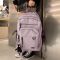 紫色 中学生书包女韩版大容量初高中大学生双肩包原宿森系情侣港风背包