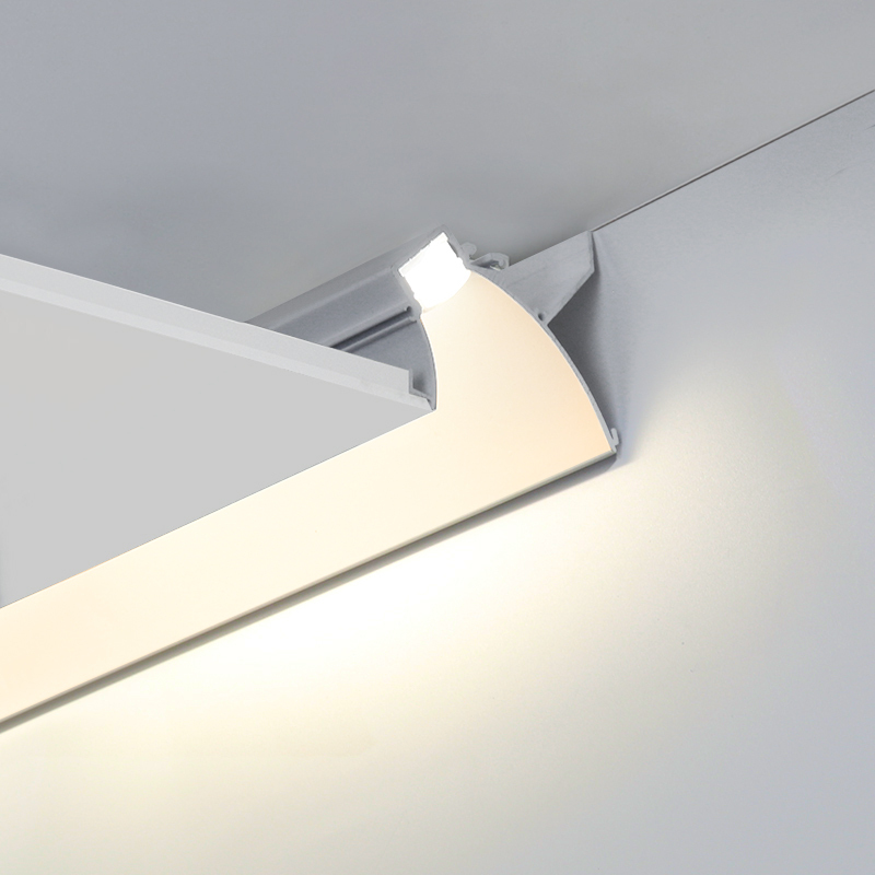 洗墙线性灯走廊过道嵌入式天花线条灯客厅回型吊顶led线形灯铝槽