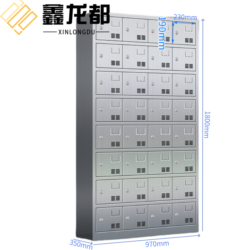 鑫龙都不锈钢碗柜 不锈钢碗柜32门台