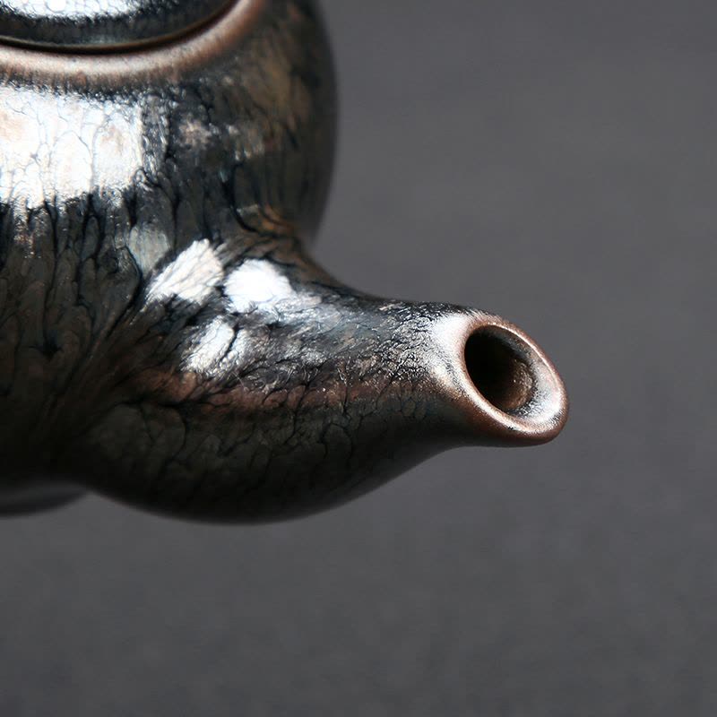 家柏饰(CORATED)铁胎建阳百花盏中式手工泡茶壶单个带过滤家用图片